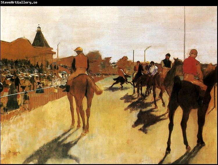 Edgar Degas Horses Before the Stands
